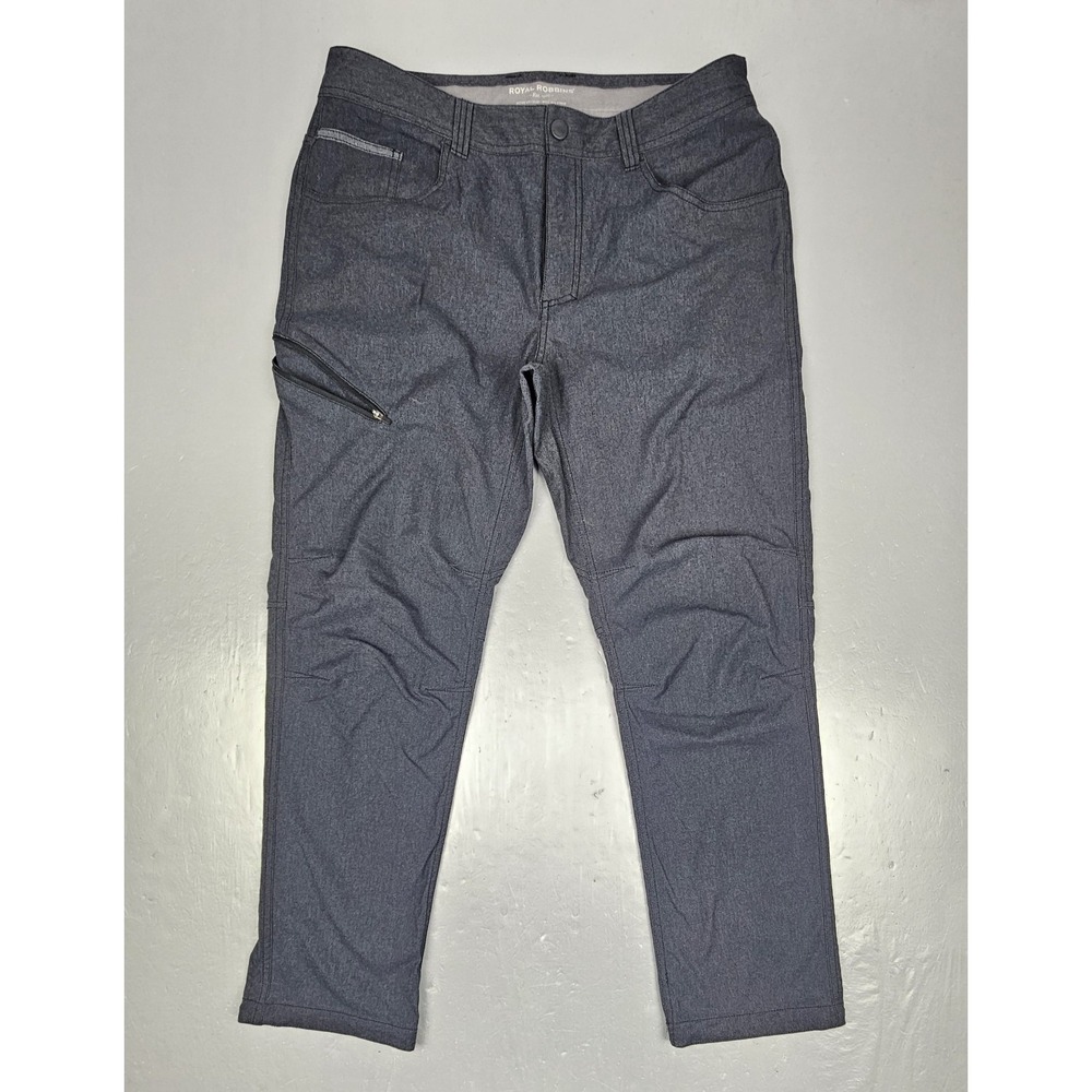 The Royal Robbins Active Traveler Pants Mens 34x28 Gray Stretch Fast Drying‎